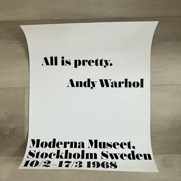𝅺ALL Is Pretty  Andy Warhol Print - Picture 2 of 3